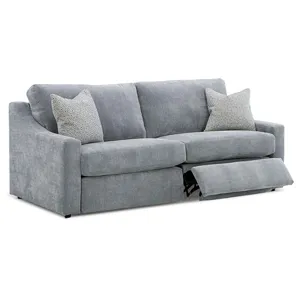 Leather/Vinyl Incliner Sofa
