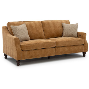 Adeline Fabric Incliner Sofa - Honey Birch
