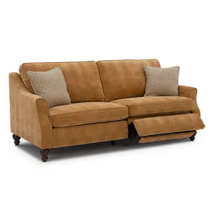 Fabric Incliner Sofa - Dark Walnut