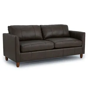 Bayment Leather/Vinyl Stationary Sofa - Espresso