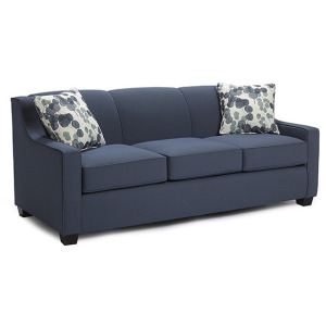 Marinette Queen Memory Foam Stationary Sofa Sleeper W(2)Pillows