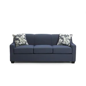 Fabric Queen Stationary Sofa Sleeper With Two(2 Pillows - Espresso
