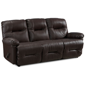 Zaynah Leather/Vinyl Power Space Saver Sofa