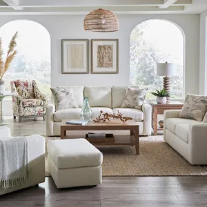 Fabric Queen Stationary Sofa Sleeper With Two(2 Pillows