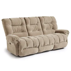 Fabric Power Tilt Headrest Space Saver Sofa