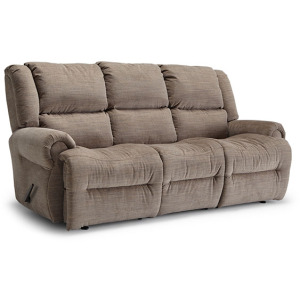 Genet Leather/Vinyl Power Space Saver Sofa