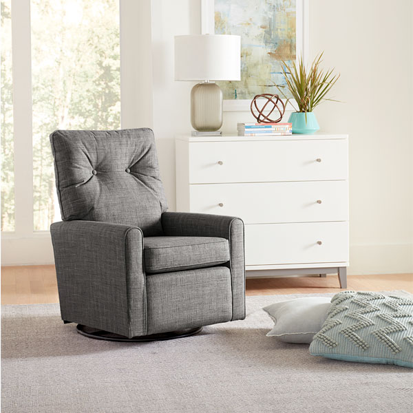 Phylicia Swivel Glider by Best NIS474108915 The Furniture Mall
