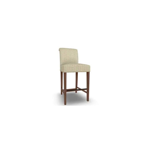 Sebra 2 Fabric 30 Inch Barstool - Dark Walnut