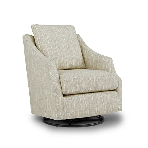 Flutter Fabric Swivel Glider Chair
