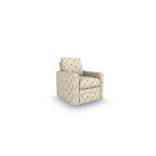 Giana Fabric Swivel Recliner - Wool