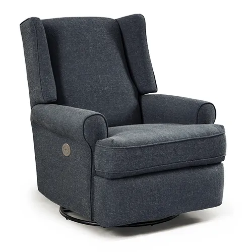 Logan Fabric Power Swivel Glider Recliner