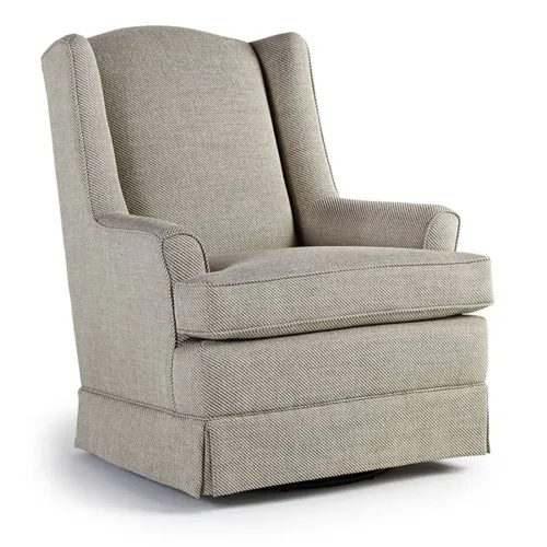 Natasha Fabric Swivel Glider Chair