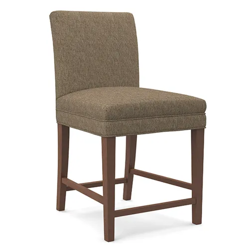 Odellum 2 Fabric 30 Inch Barstool - Dark Walnut