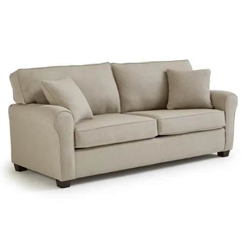 Shannon Queen Memory Foam Stationary Sofa Sleeper W(2)Pillows