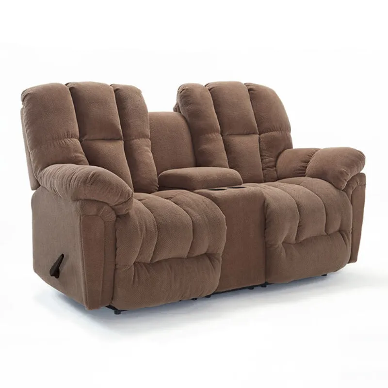 Lucas Fabric Rocker Console Loveseat