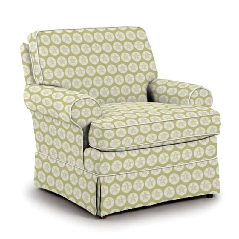 Fabric Swivel Glider Chair