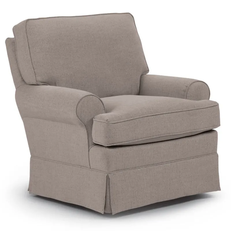 Fabric Swivel Glider Chair