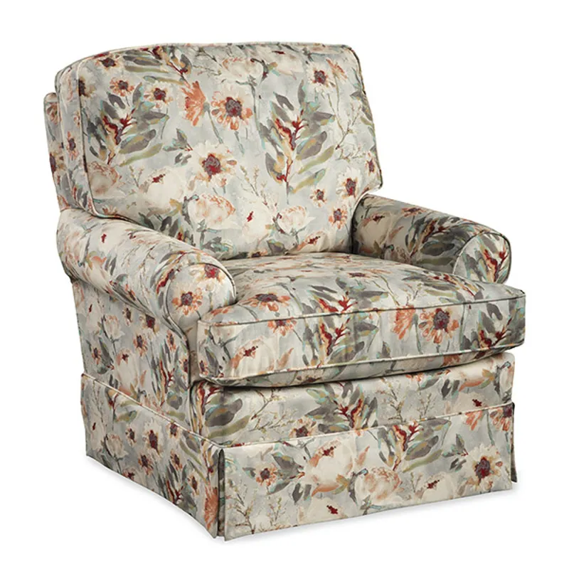 Fabric Swivel Glider Chair