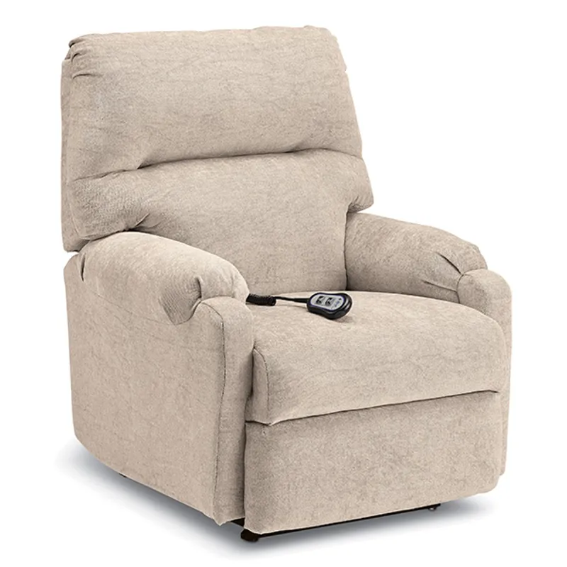 Leather/Vinyl Rocker Recliner