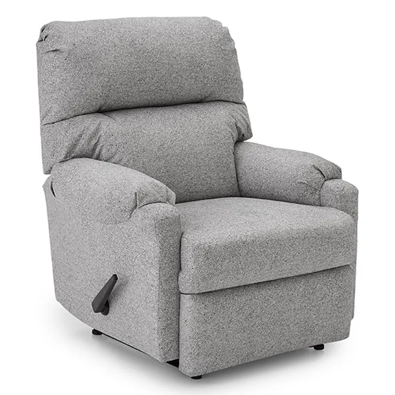 Leather/Vinyl Rocker Recliner