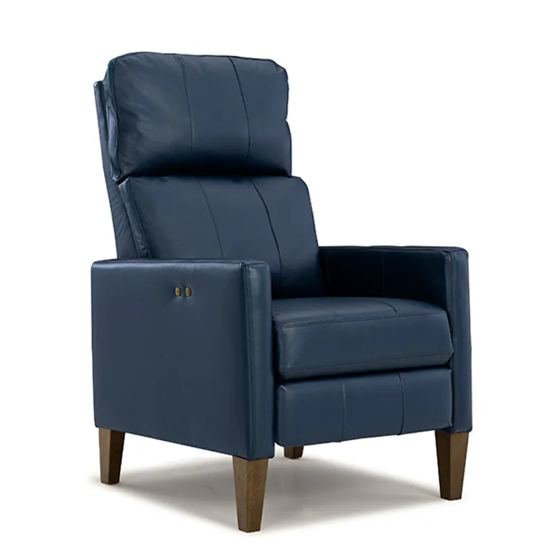 Janae Leather/Vinyl High Leg Recliner - Espresso