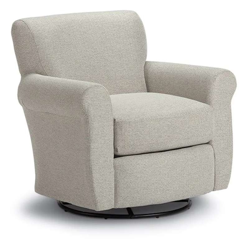 Fabric Swivel Glider Chair