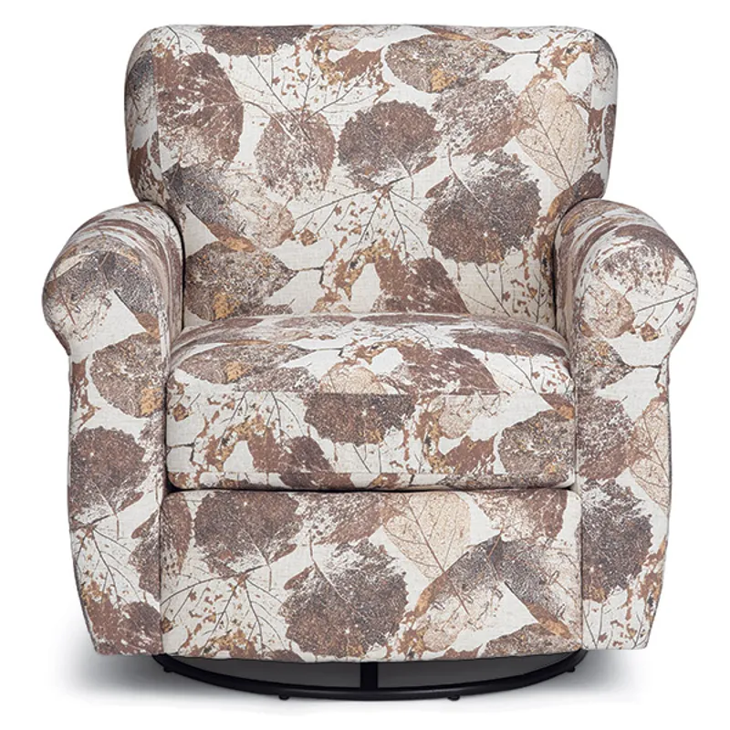 Fabric Swivel Glider Chair