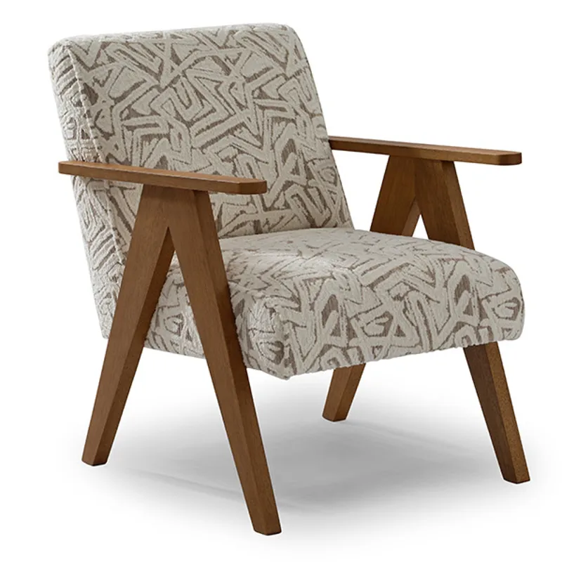 P Stationary Chair - Honey Birch