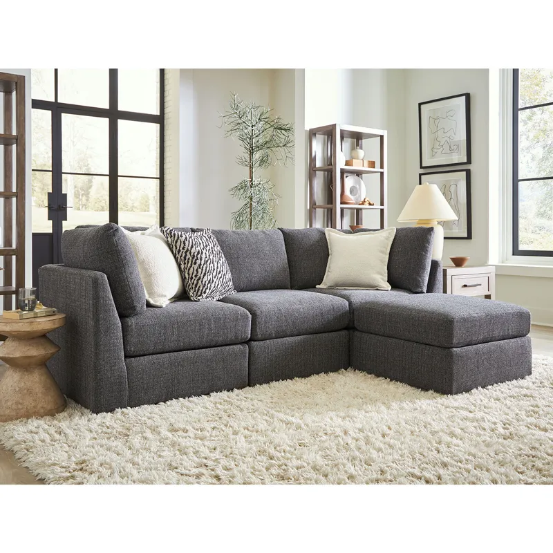 Jelsea Fabric Ottoman
