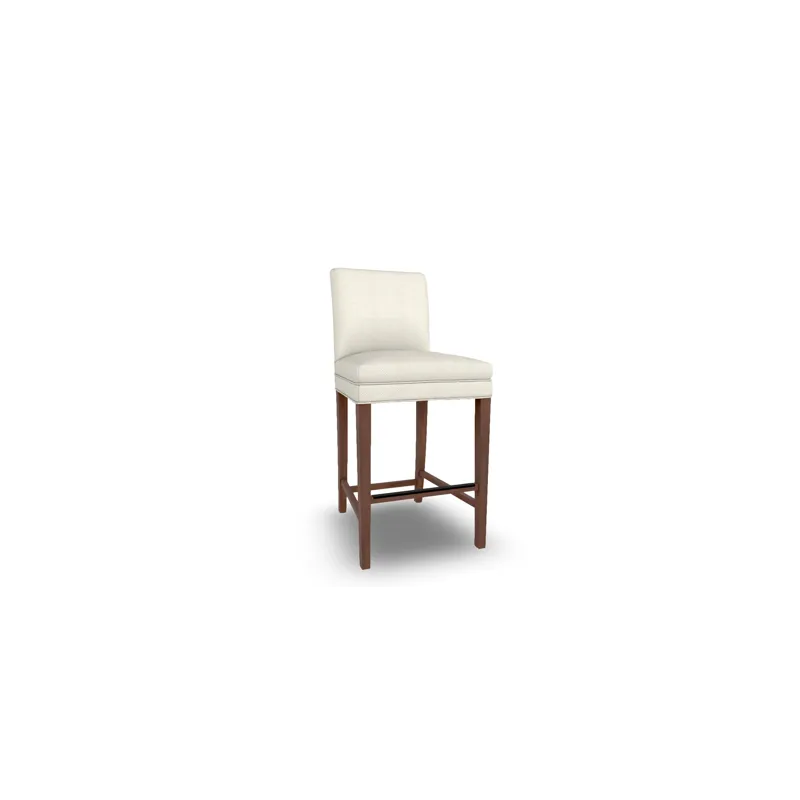 Odellum 2 Fabric 30 Inch Barstool - Dark Walnut