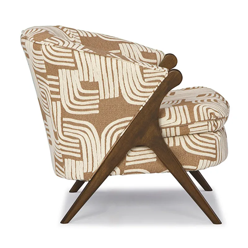 Fabric Stationary Chair - Espresso