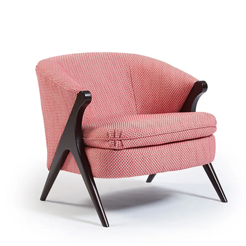 Tatiana Fabric Stationary Chair - Honey Birch