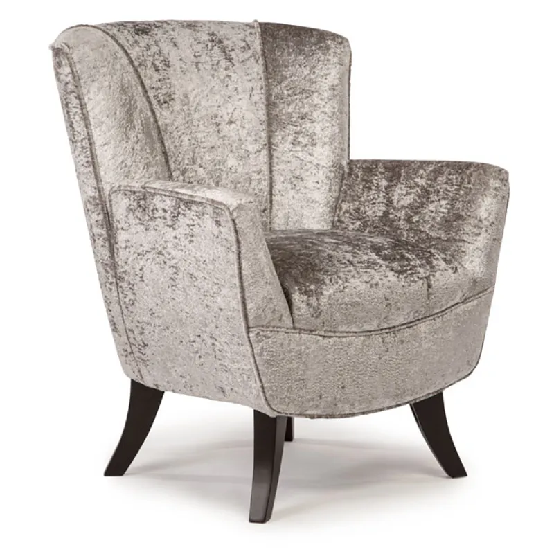 Bethany Fabric Stationary Chair - Honey Birch