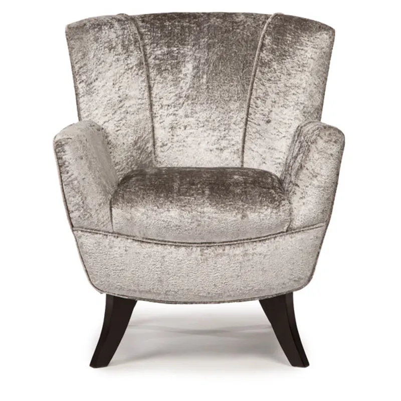 Bethany Fabric Stationary Chair - Honey Birch