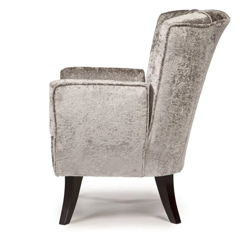Bethany Fabric Stationary Chair - Honey Birch