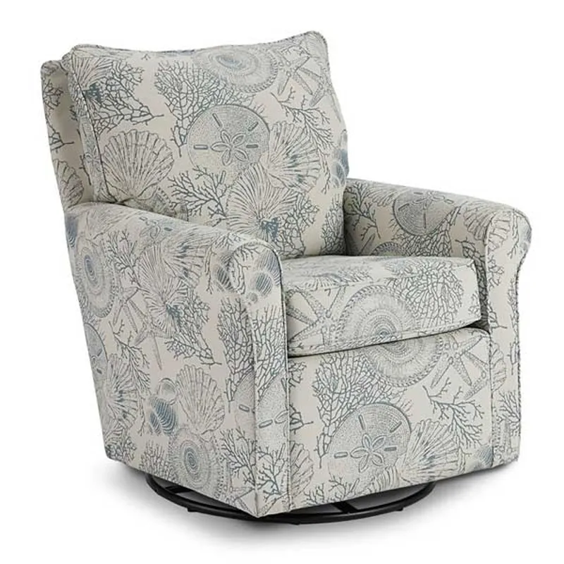 Fabric Swivel Glider Chair