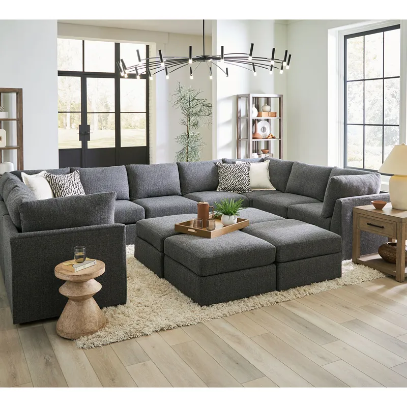 Jelsea Fabric Ottoman