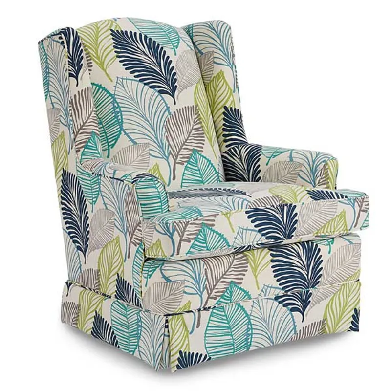 Fabric Swivel Glider Chair