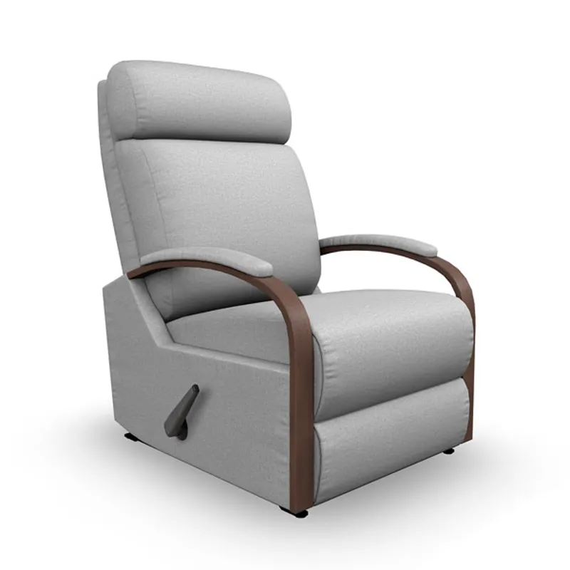 Kinetix Fabric Power Space Saver Recliner - Honey Birch