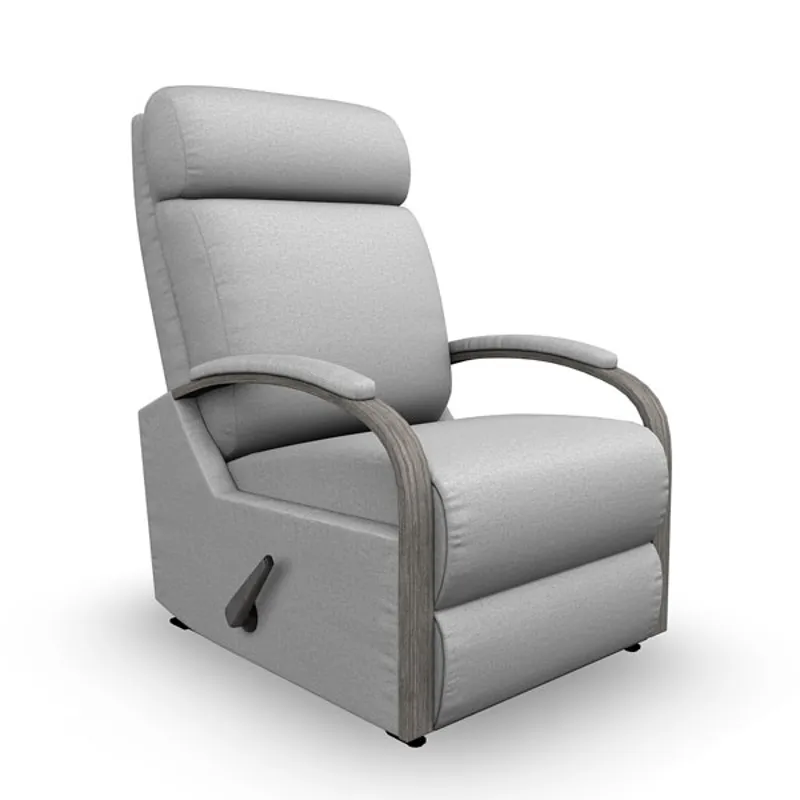 Kinetix Fabric Power Space Saver Recliner - Honey Birch