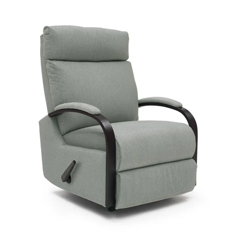 Kinetix Fabric Power Space Saver Recliner - Honey Birch