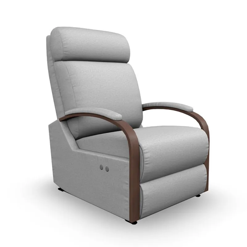 Kinetix Fabric Power Space Saver Recliner - Honey Birch