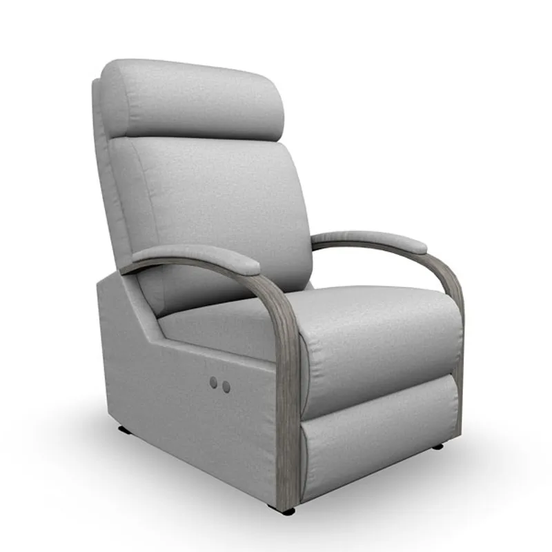 Kinetix Fabric Power Space Saver Recliner - Honey Birch