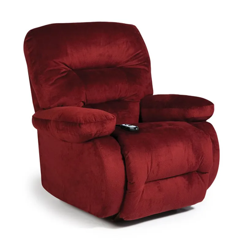 Leather/Vinyl Power Swivel Glider Recliner