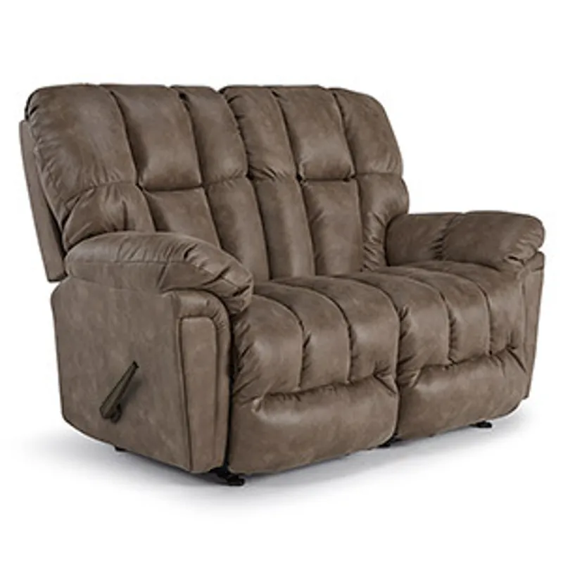 Lucas Fabric Rocker Console Loveseat