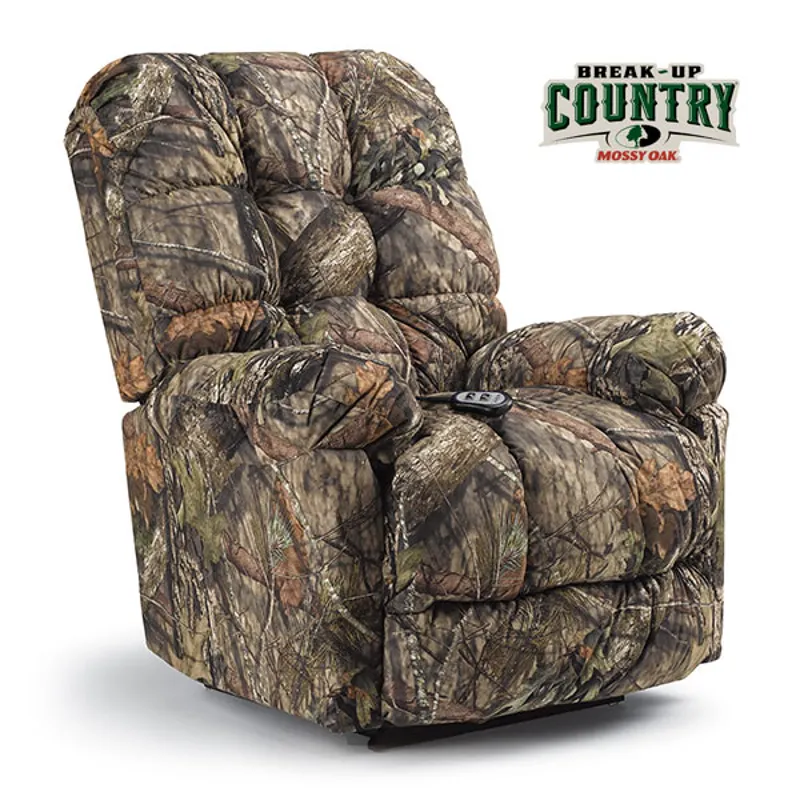 Leather/Vinyl Rocker Recliner