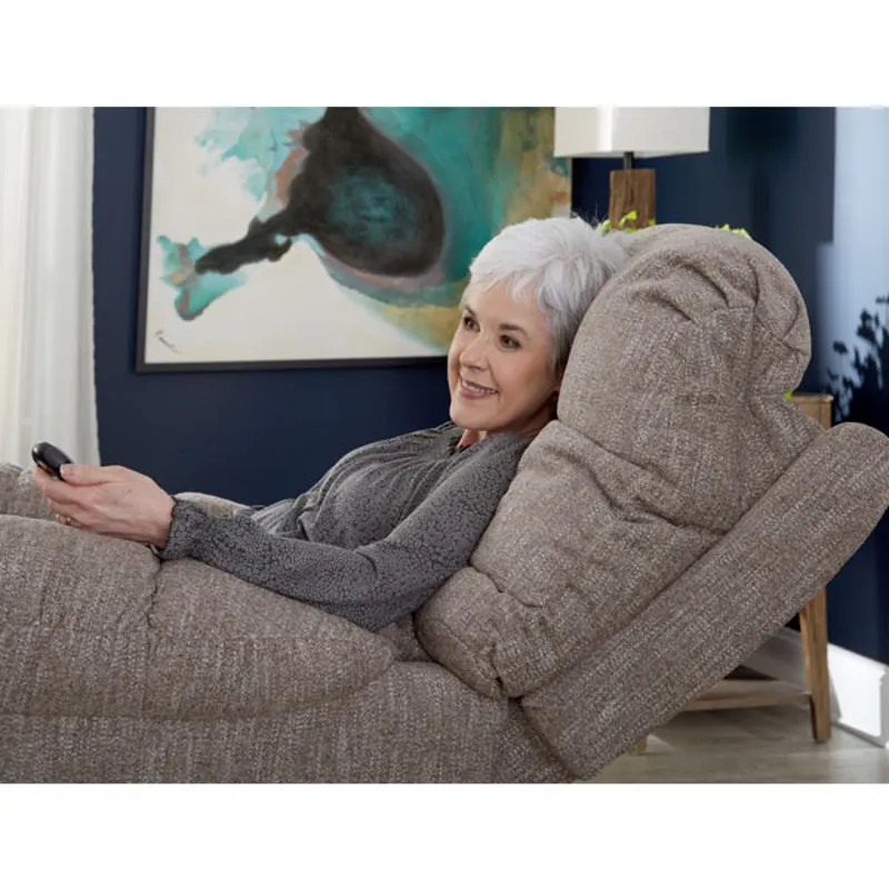 Leather/Vinyl Rocker Recliner
