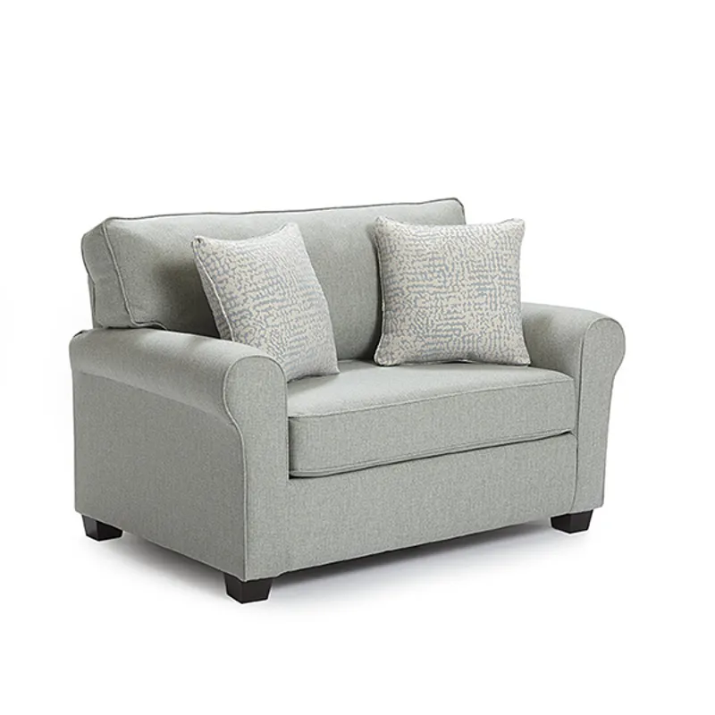 Fabric Chair & A Half - Honey Birch
