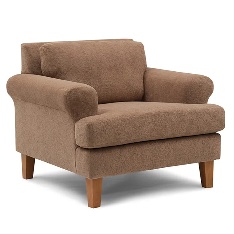 Lumira Fabric Stationary Chair - Espresso