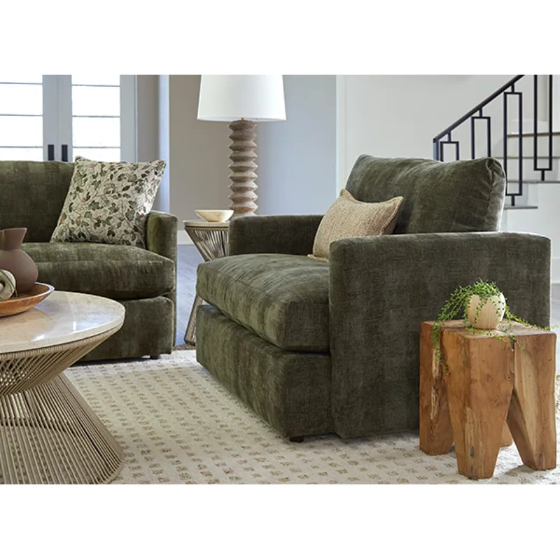 Fabric Chair & A Half